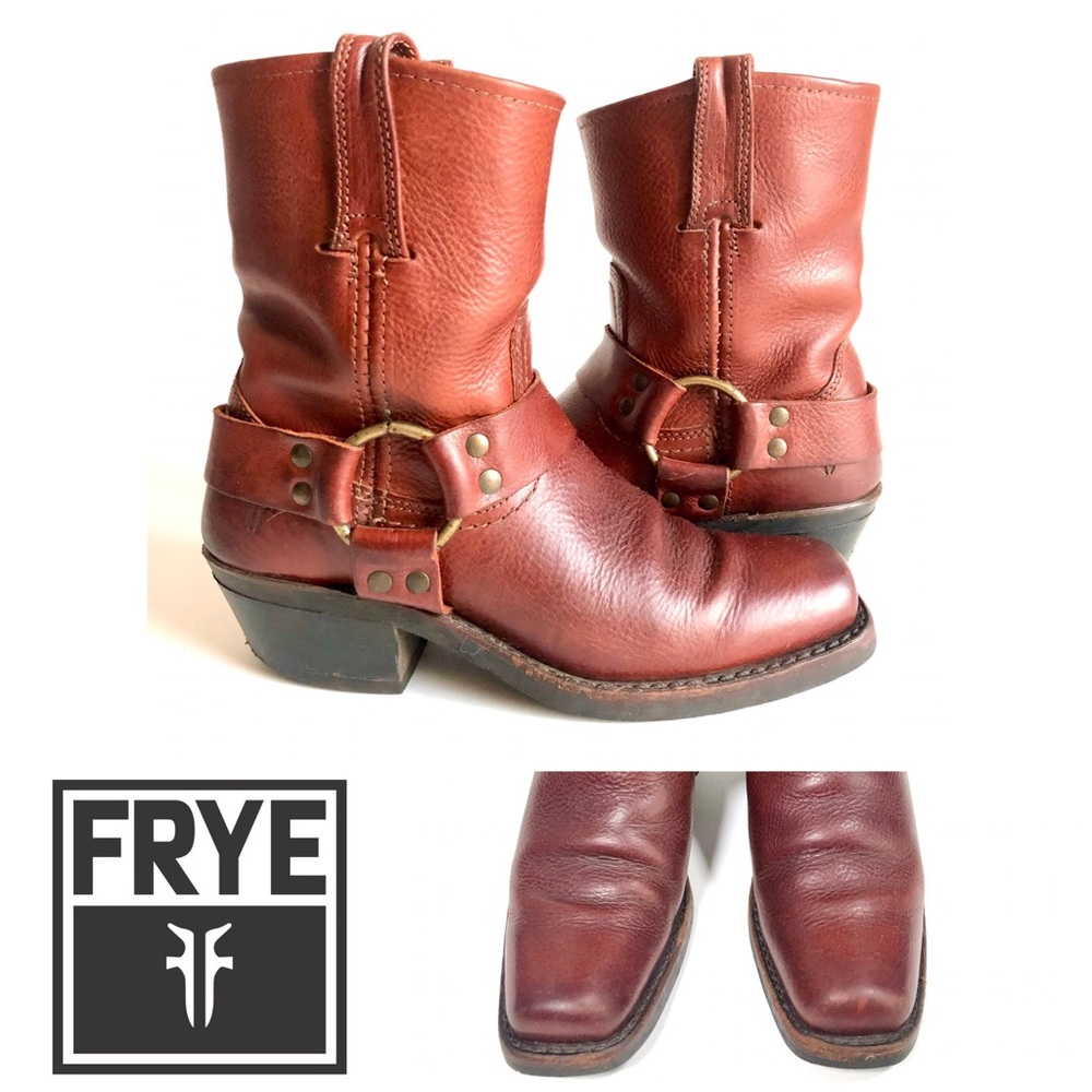 FRYE Harness WESTERN BOOTS